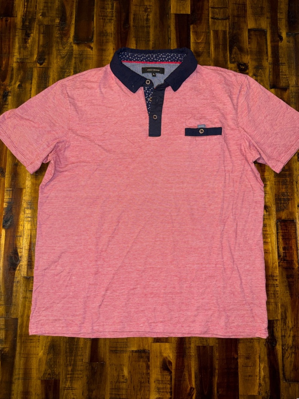 🍒 Paco Rabanne Men's Vintage classy polo t-shirt. red/blue sz XL
